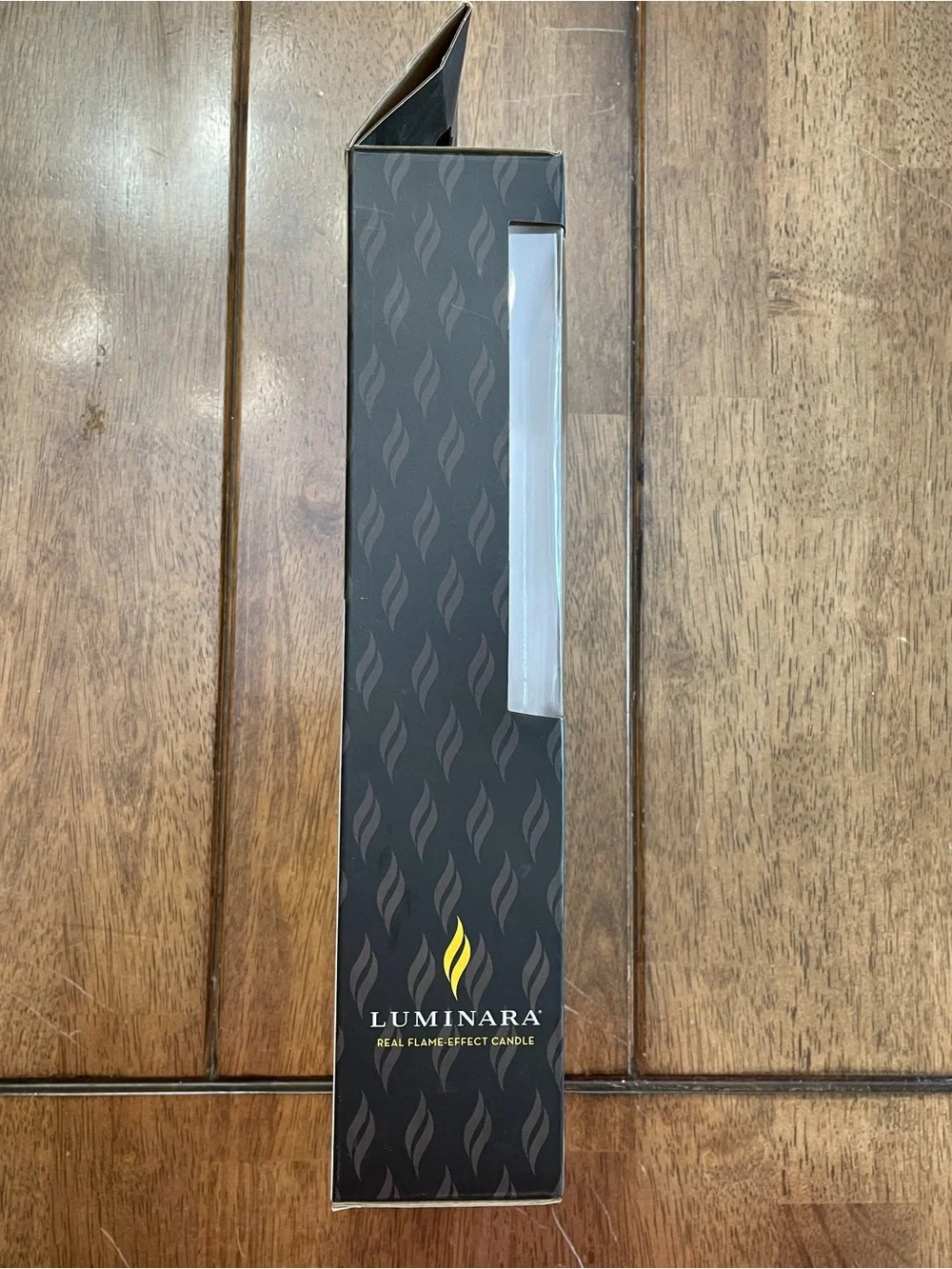 Luminara Burgundy Real Flame-Effect Candles - Set of 2